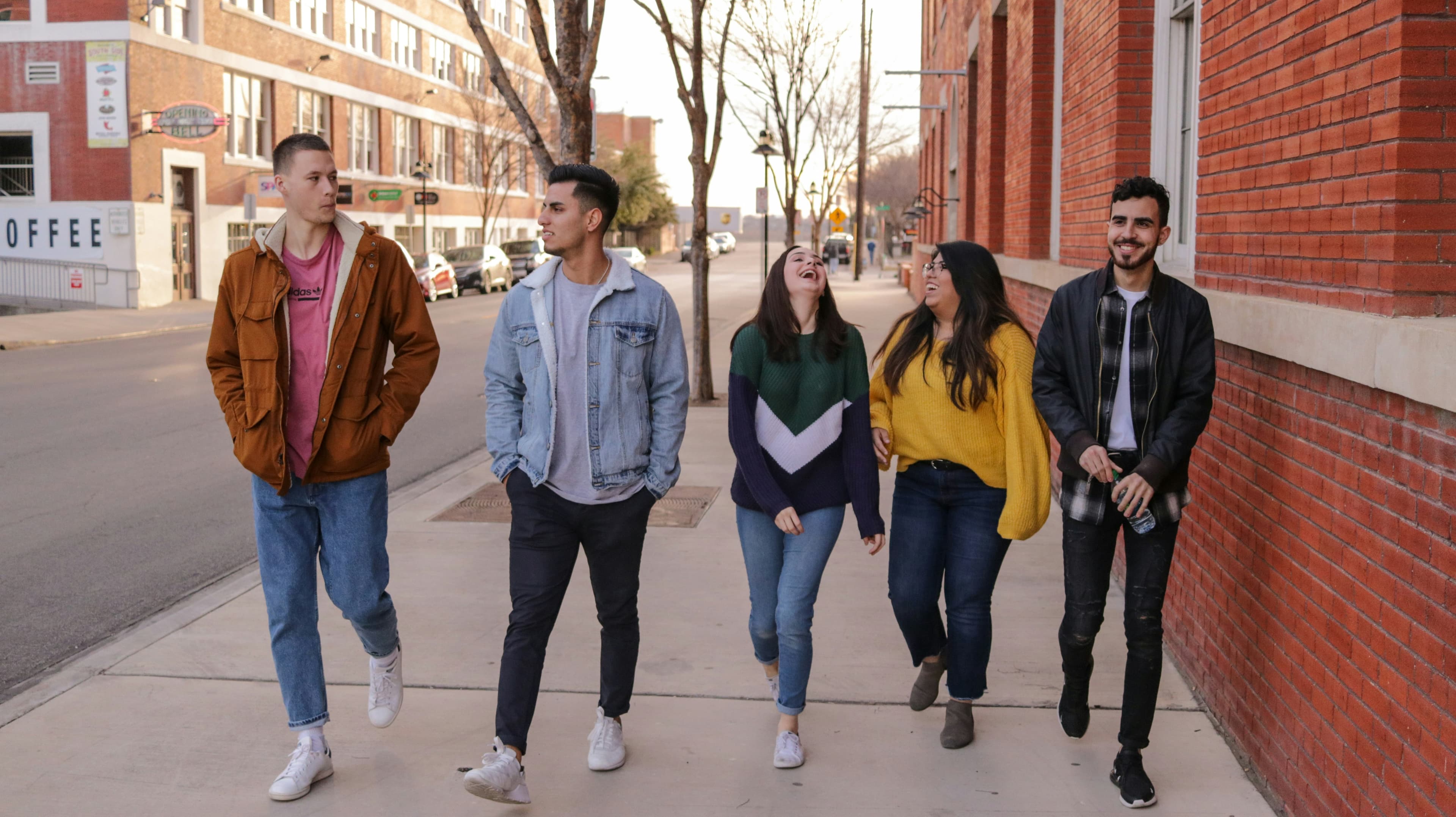 Group of friends walking together — group therapy in Salt Lake City builds connection like this
